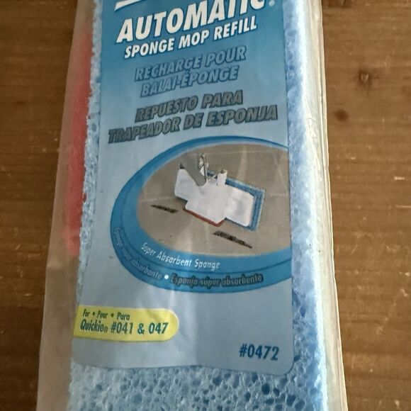 Quickie HomePro Automatic Sponge Mop Refill #0472 W/ Scrubber Fits #041 & #047 - Picture 2 of 4